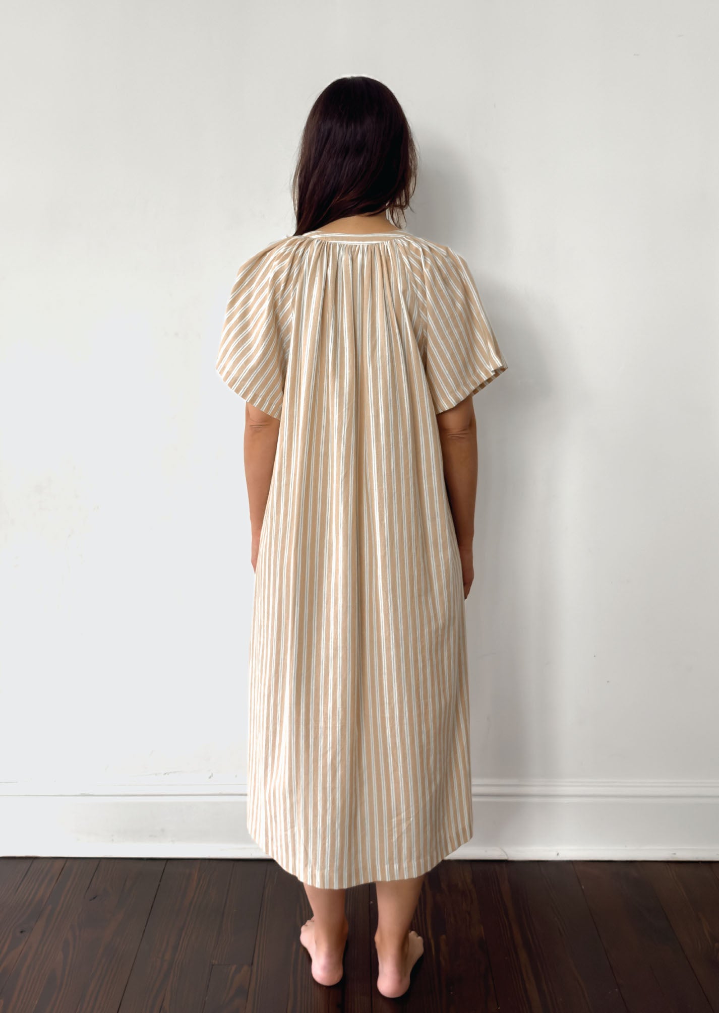 The Chelsea Dress, Clementine Stripe