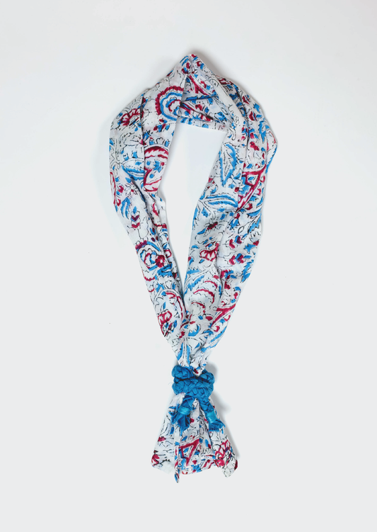 Paisley Scarf, indigo