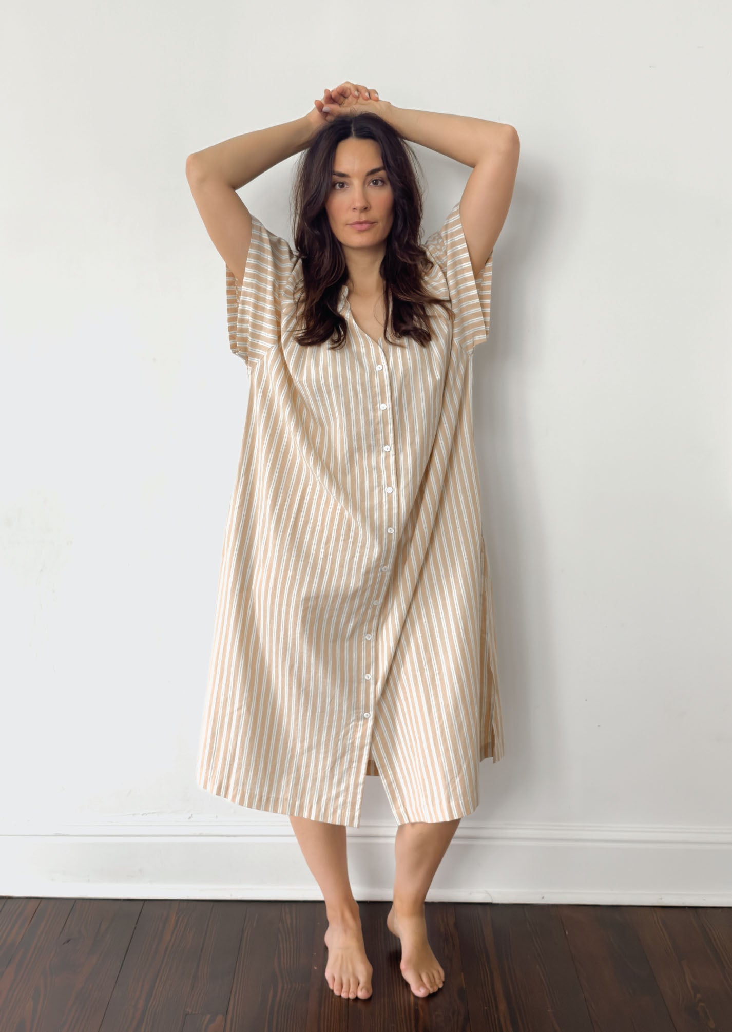 The Chelsea Dress, Clementine Stripe