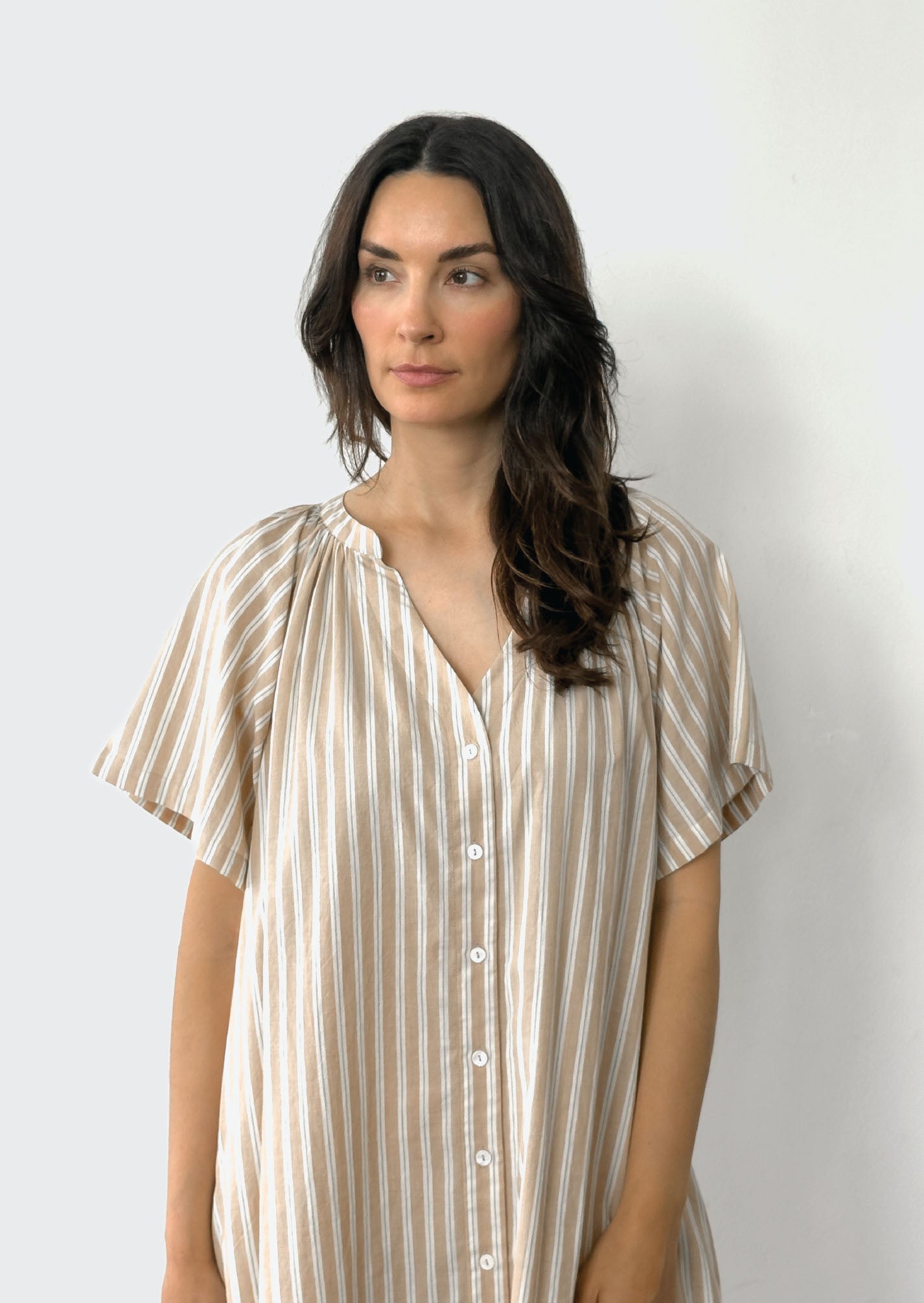 The Chelsea Dress, Clementine Stripe