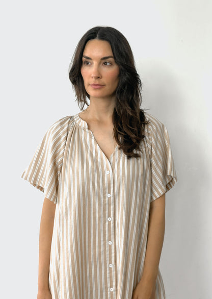The Chelsea Dress, Clementine Stripe